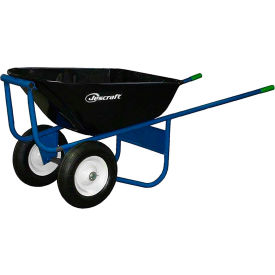 Jescraft™ All-Welded Steel Wheelbarrow SWA-620FF - 6 Cu. Ft. Capacity