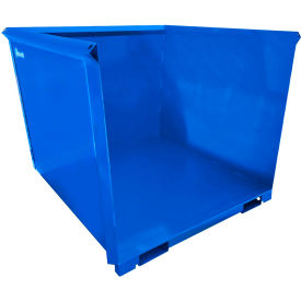 Jescraft Open Front Trash Hopper 5 CU. YDS. Capacity Blue