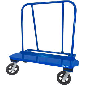 DRYWALL CART - 12"" X 48"" DECK W/ 8"" MOLD ON RUBBER CASTERS (4 SWIVEL)