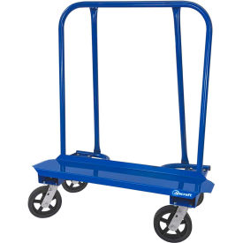 RESIDENTIAL DRYWALL CART - 9"" X 40"" DECK W/ 8"" MOLD ON RUBBER CASTERS (4 SWIVEL)
