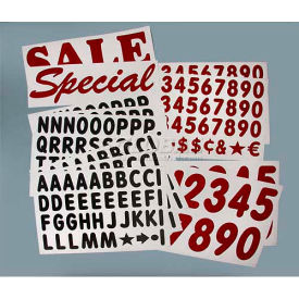 Joseph Struhl Co., Inc. DLX-LNH-WH Magic Master Numbers & Symbols For White Sign, Set Of 314-4" Letters, 24" X 36", 7 Lbs. image.