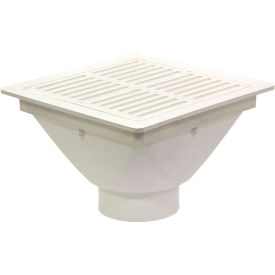 Josam Company FS-942 Josam FS-942 PVC Floor Sink w/Full Grate, Dome Strainer & 2" Solvent Weld Outlet for SCH 40 PVC Pipe image.
