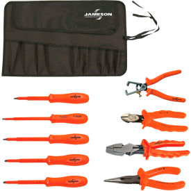 Jameson Tools 1000V Insulated Basic Electrician's Robertson Tool Kit, 9-Piece