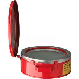 Justrite Safety Group 10295 Justrite Bench Can, 2-Quart, Red, 10295 image.
