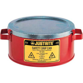 Justrite Safety Group 10376 Justrite® 10376 1 Gallon Steel Drip Can image.