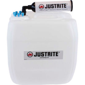 Justrite Safety Group 12838 Justrite 12838 VaporTrap™ UN/DOT Carboy With Filter Kit, HDPE, 13.5-Liter, 6 Ports image.