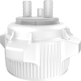 Justrite Safety Group 12860 Justrite 12860 Open Top Carboy Cap, Adapter With Two 1/2" Hose Barbs, 83mm image.