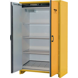 Justrite Manufacturing Co. 22603 Justrite Flammable Cabinet, Hybrid Close Double Door, 45 Gal Cap., 45-13/16"W x 24-7/16"D x 76-5/8"H image.