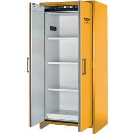 Justrite Manufacturing Co. 22605 Justrite Flammable Cabinet, Hybrid Close Double Door, 30 Gal. Cap., 35-3/16"W x 24-7/16"D x 76-7/8"H image.
