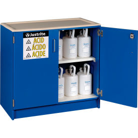 Justrite Manufacturing Co. 24140 Justrite® Acid Corrosive Cabinet, Manual Close, 24 Gallon Capacity, 36"W x 22"D x 35-3/4"H image.