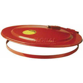 JUSTRITE SAFETY GROUP 26750 Justrite® 26750 Self-Close Drum Cover with Fusible Link for 55 Gallon Drums image.