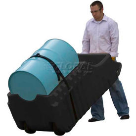 Justrite Safety Group 28665 Justrite® 28665 66 Gallon Spill Containment Caddy - Black image.