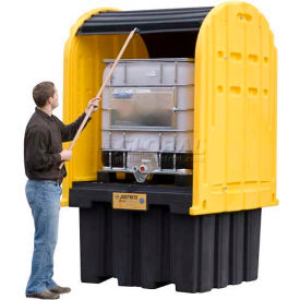 JUSTRITE SAFETY GROUP 28677 Justrite® 28677 IBC EcoPolyBlend™ Outdoor Shed with Pallet image.