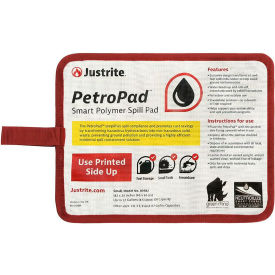 Justrite Manufacturing Co. 83982 Justrite® PetroPad™ Smart Polymer Spill Pad, 24"L x 18-1/8"W, Small, White image.