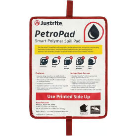 Justrite Manufacturing Co. 83984 Justrite® PetroPad™ Smart Polymer Spill Pad, 27-3/16"L x 35-3/8"W, Medium, White image.