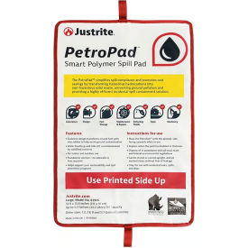Justrite Manufacturing Co. 83986 Justrite® PetroPad™ Smart Polymer Spill Pad, 35-13/16"L x 53-7/8"W, Large, White image.
