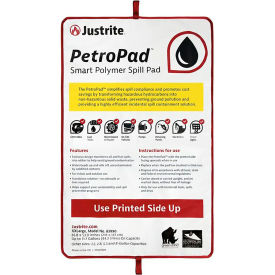 Justrite Manufacturing Co. 83990 Justrite® PetroPad™ Smart Polymer Spill Pad, 53-7/8"L x 85-13/16"W, XX Large, White image.