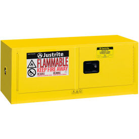 Justrite Manufacturing Co. 891300 Justrite® Flammable Cabinet, Manual Close Double Door, 12 Gallon Capacity, 43"W x 18"D x 18"H image.
