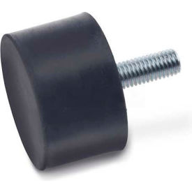 Vibration/Shock Absorption Mount Threaded Stud 2.76"" Dia 55mm H M10 x 1.5 Thread