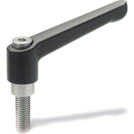 J.W. Winco, Inc 3T12A06K J.W. Winco 3T12A06K Zinc Die-Cast Adjustable Lever w/ Stainless Steel Components 1/4-20 x .47" Stud image.