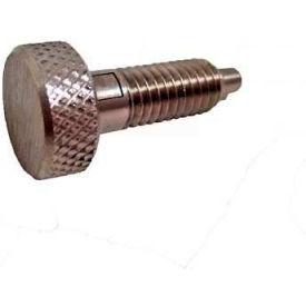 J.W. Winco, Inc 3TLH1 Knurled Retractable Plunger w/ Lock-Out SS Body SS Nose 1x4lbs Pressure 1/4-20 Thread image.