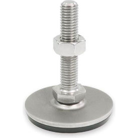 J.W. Winco, Inc 41-50-3/8X16-75-D3-S Leveling Foot - Threaded - 3150 Lbs. Capacity - 1.97" Base Dia. - J.W. Winco 41-50-3/8X16-75-D3-S image.