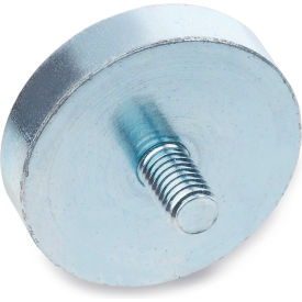 J.W. Winco 50.3-HF-47-M6 Retaining Magnet Assembly Disc-Shaped w/ Threaded Stud - 1.85