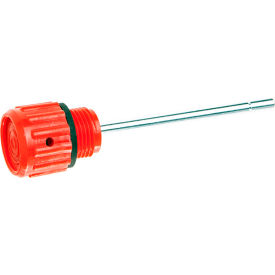 J.W. Winco, Inc TA1-2-25-M18X1.5-B Red Nylon Plastic Oil Plug with Breather with Dipstick - M18 x 1.5 Thread - J.W. Winco 6313010 image.