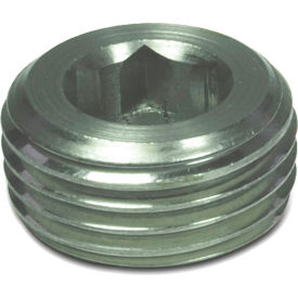 J.W. Winco, Inc 906-NI-M10X1-A J.W. Winco 906-NI-M10X1-A Stainless Threaded Plug with M10 x 1.0 Tapered Thread image.