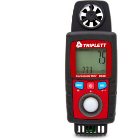 JEWELL INSTRUMENTS PAPER EM300 Triplett 10-in-1 Environmental Meter with Air Flow, Red image.