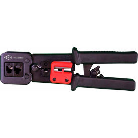 JEWELL INSTRUMENTS PAPER GET-HSCT Triplett GEM Electronics Crimp Tool for High-Speed, Pass-Thru RJ45 Connectors image.