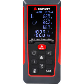 JEWELL INSTRUMENTS PAPER LD70 Triplett Laser Distance Meter, 2 in to 230 ft, 2 AAA image.