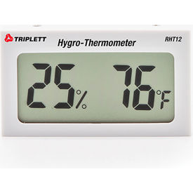 JEWELL INSTRUMENTS PAPER RHT12 Triplett Hygro Thermometer, Dual Display for Humidity/Temperature image.