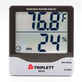 JEWELL INSTRUMENTS PAPER RHT22 Triplett Humidity & Temperature Indicator, 10 to 99RH, 32 to 122°F image.