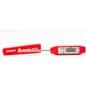 JEWELL INSTRUMENTS PAPER TMP10 Triplett Pocket Thermometer, 2.9 Stainless Steel Probe, Red image.