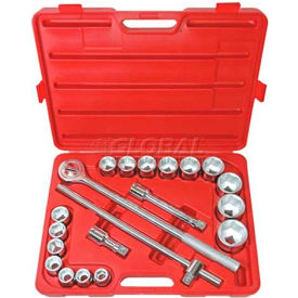 Fractional Socket Set, 3/4" Drive, 6 Point, 20 Piece view 2