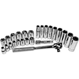 Metric Socket Set, 3/8" Drive, 6 Point, 26 Piece view 2