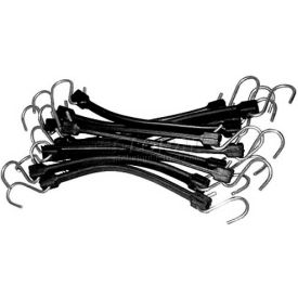 INTEGRATED SUPPLY NETWORK KTI-73849 K-Tool KTI-73849 Bungee Cords 15" Epdm Rubber Strap - 10 Pack, Black image.