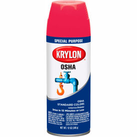 Krylon Products Group-Sherwin-Williams K02116007 Krylon OSHA Aerosol Paint Safety Red, 12 oz. Aerosol Can - K02116007 image.