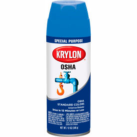 Krylon Products Group-Sherwin-Williams K02416777 Krylon OSHA Aerosol Paint Safety Blue, 12 oz. Aerosol Can - K02416777 image.
