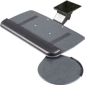 KA Manufacturing Inc. JVS17/S RightAngle™ JVS17/S Myriad Jr. Keyboard & Mouse Tray with Value Swivel Arm, Black image.