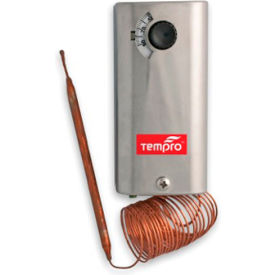 Tempro Industrial Remote Bulb Line Voltage Temperature Controller TP504 Heat/Cool SPDT Single Stage 