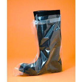 Keystone Adjustable Cap Company Inc SANI-BT-LG-1BX 4 Mil Heavy Duty Polyethylene Boot Covers, Clear, LG, 50/Box image.