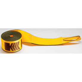 Kinedyne Corporation 423030 Kinedyne Winch Strap 423030 with Loop - 30 x 4" Gold image.