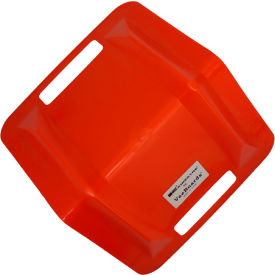 VeeBoard® Stackable Corner Edge Guard Protector W/Double 4-1/2"" Slots 11""L x 8""W x 8""H Orange