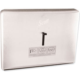 Scott® Personal Seat Cover Dispenser 16.6"W x 2.5"D x 12.3"H Stainless Steel