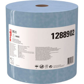 WypAll® X90 Cloths Jumbo Roll 2-Ply 12.4 x 12.2 Blue Denim 450/Roll