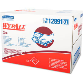 Wypall X90 Industrial Cloths 11" x 16-4/5" White 136/Case - KIM12891