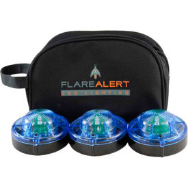 Keystone Sales Group, Inc B3-FP-B FlareAlert Pro Battery Powered LED Emergency 3 Beacon Kit, Blue, B3-FP-B image.
