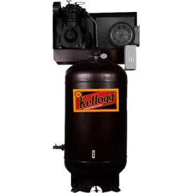 Kellogg Compressor L001126 Kellogg-American L001126, 5 HP, Two-Stage, 80 Gallon, Vert., 175 PSI, 21.6 CFM, 3-Phase,208-230/460V image.